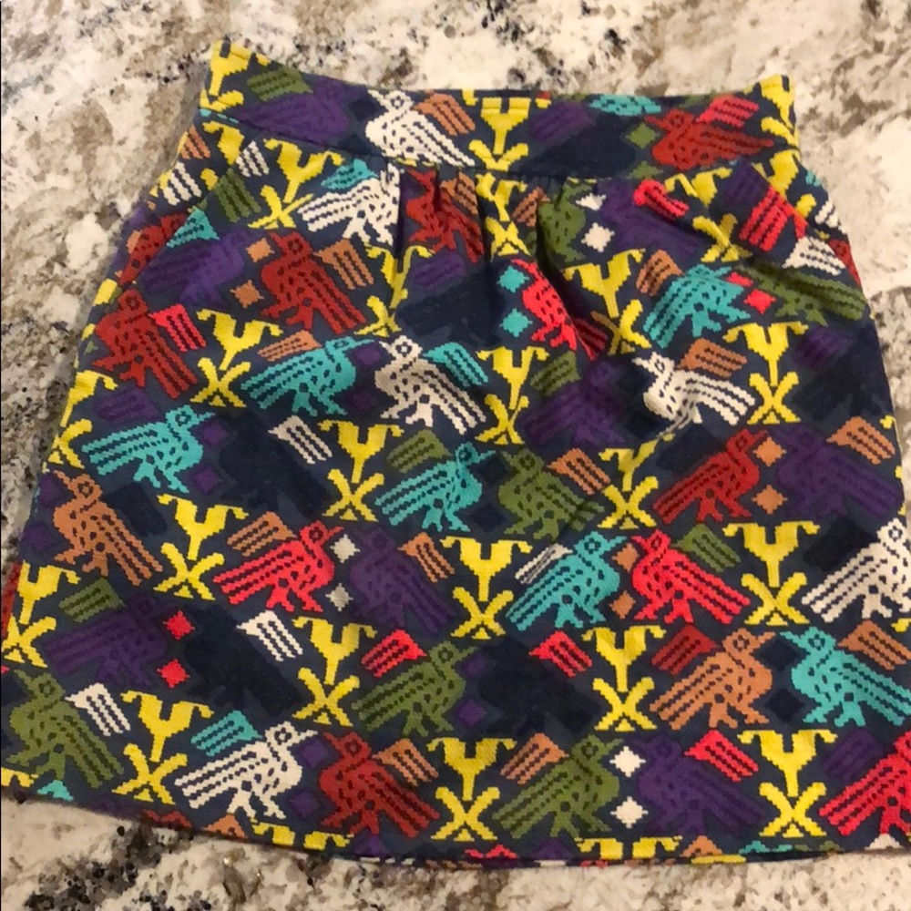 Tibi vibrant pattern skirt